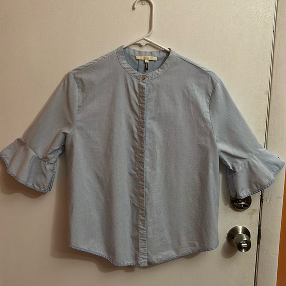 Maje light blue blouse - Picture 3 of 9